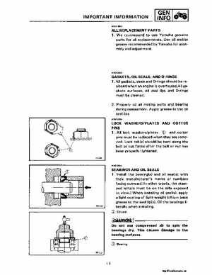1987-2009 Yamaha ATV YFM350X Warrior Raptor Service Manual, Page 14