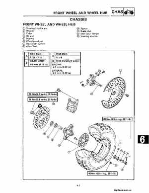 1987-2009 Yamaha ATV YFM350X Warrior Raptor Service Manual, Page 168