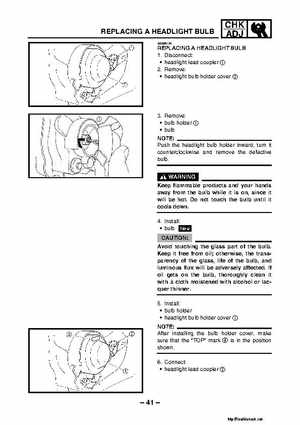 1987-2009 Yamaha ATV YFM350X Warrior Raptor Service Manual, Page 392