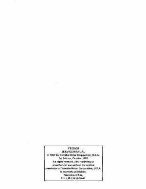 1988-2006 Yamaha ATV YFS200 Blaster service manual PDF download file., Page 2