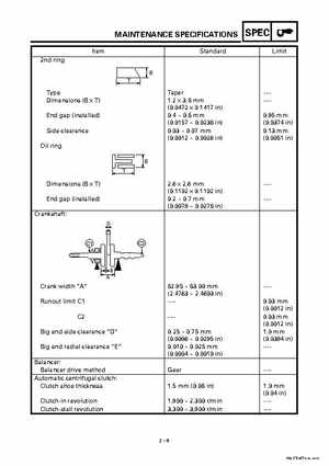 2000 Yamaha YFM400FWA(M) Factory Service workshop Manual, Page 29