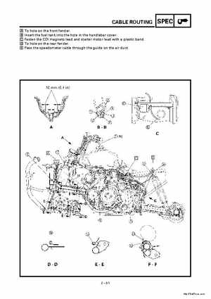 2000 Yamaha YFM400FWA(M) Factory Service workshop Manual, Page 51