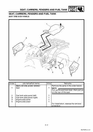 2000 Yamaha YFM400FWA(M) Factory Service workshop Manual, Page 59