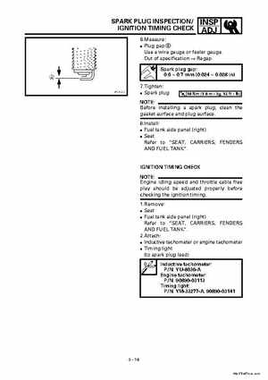 2000 Yamaha YFM400FWA(M) Factory Service workshop Manual, Page 75