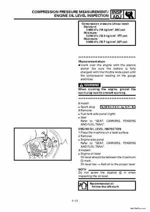 2000 Yamaha YFM400FWA(M) Factory Service workshop Manual, Page 78