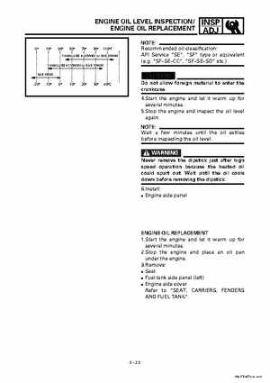 2000 Yamaha YFM400FWA(M) Factory Service workshop Manual, Page 79