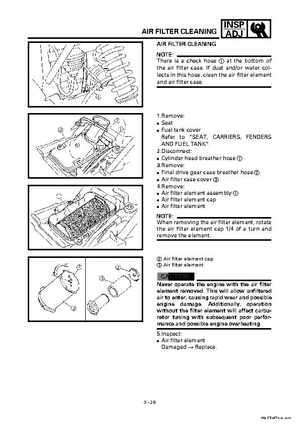2000 Yamaha YFM400FWA(M) Factory Service workshop Manual, Page 82