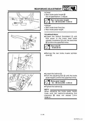 2000 Yamaha YFM400FWA(M) Factory Service workshop Manual, Page 92