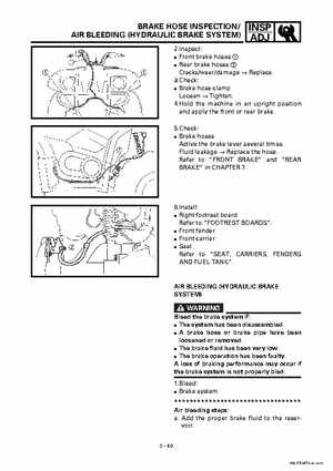 2000 Yamaha YFM400FWA(M) Factory Service workshop Manual, Page 96