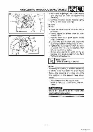 2000 Yamaha YFM400FWA(M) Factory Service workshop Manual, Page 97