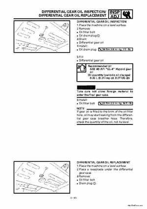 2000 Yamaha YFM400FWA(M) Factory Service workshop Manual, Page 101
