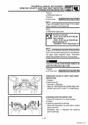2000 Yamaha YFM400FWA(M) Factory Service workshop Manual, Page 102