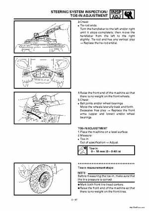 2000 Yamaha YFM400FWA(M) Factory Service workshop Manual, Page 103