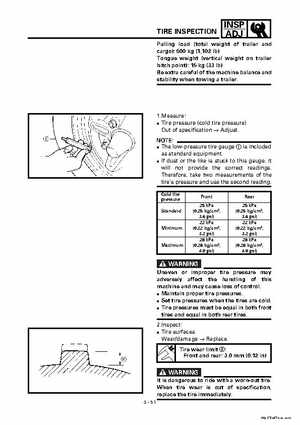 2000 Yamaha YFM400FWA(M) Factory Service workshop Manual, Page 107