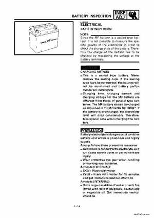 2000 Yamaha YFM400FWA(M) Factory Service workshop Manual, Page 110