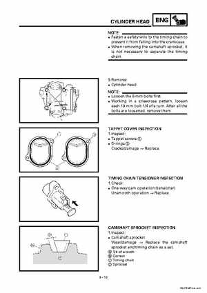 2000 Yamaha YFM400FWA(M) Factory Service workshop Manual, Page 132