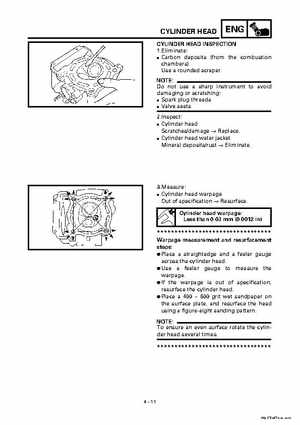 2000 Yamaha YFM400FWA(M) Factory Service workshop Manual, Page 133