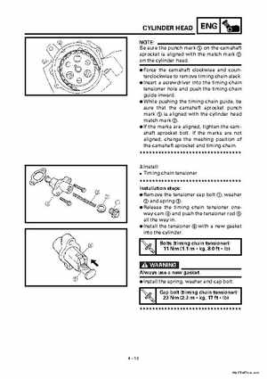 2000 Yamaha YFM400FWA(M) Factory Service workshop Manual, Page 135