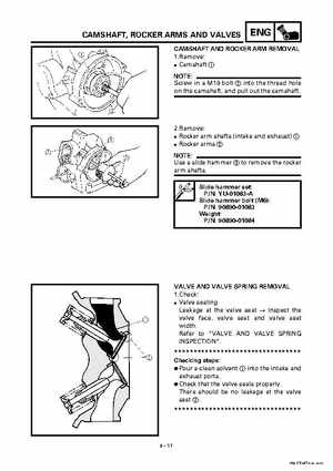 2000 Yamaha YFM400FWA(M) Factory Service workshop Manual, Page 139