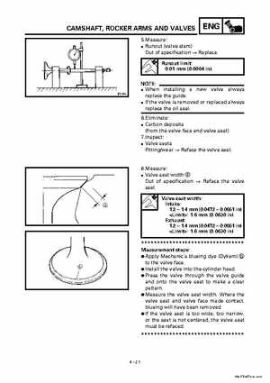 2000 Yamaha YFM400FWA(M) Factory Service workshop Manual, Page 143