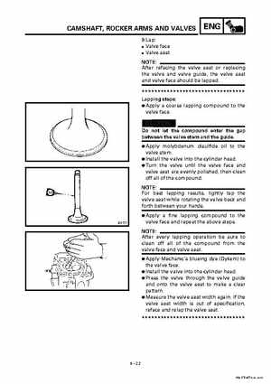 2000 Yamaha YFM400FWA(M) Factory Service workshop Manual, Page 144
