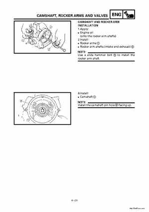 2000 Yamaha YFM400FWA(M) Factory Service workshop Manual, Page 147