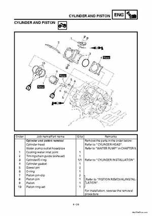2000 Yamaha YFM400FWA(M) Factory Service workshop Manual, Page 148