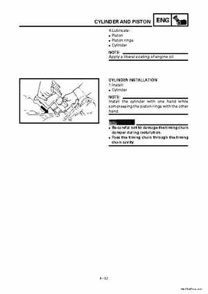 2000 Yamaha YFM400FWA(M) Factory Service workshop Manual, Page 154