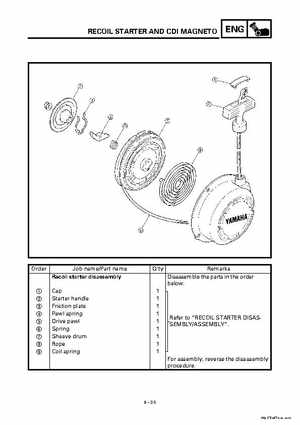 2000 Yamaha YFM400FWA(M) Factory Service workshop Manual, Page 157