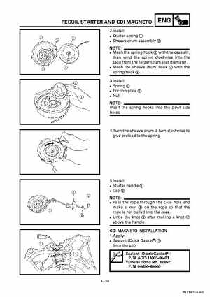 2000 Yamaha YFM400FWA(M) Factory Service workshop Manual, Page 161