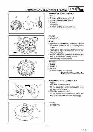 2000 Yamaha YFM400FWA(M) Factory Service workshop Manual, Page 170