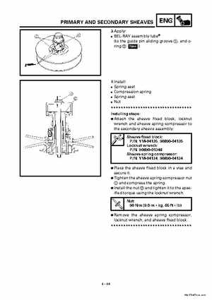 2000 Yamaha YFM400FWA(M) Factory Service workshop Manual, Page 171