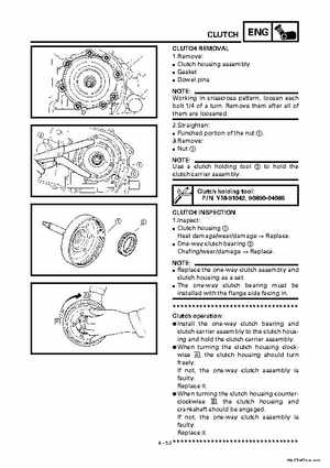 2000 Yamaha YFM400FWA(M) Factory Service workshop Manual, Page 175