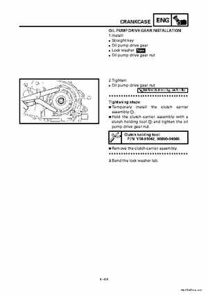 2000 Yamaha YFM400FWA(M) Factory Service workshop Manual, Page 186