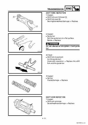 2000 Yamaha YFM400FWA(M) Factory Service workshop Manual, Page 194