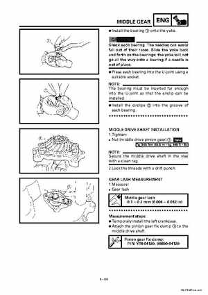 2000 Yamaha YFM400FWA(M) Factory Service workshop Manual, Page 208