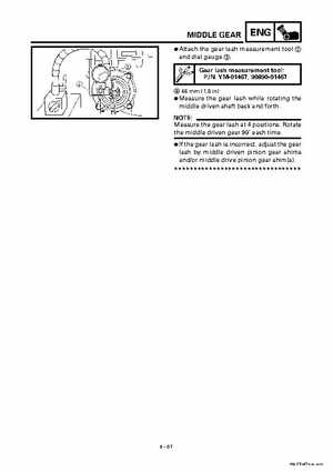 2000 Yamaha YFM400FWA(M) Factory Service workshop Manual, Page 209