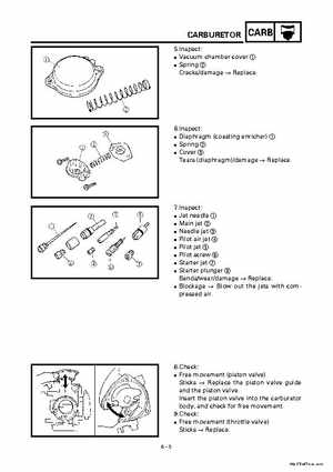 2000 Yamaha YFM400FWA(M) Factory Service workshop Manual, Page 229