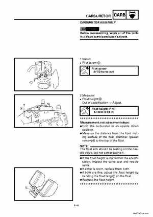 2000 Yamaha YFM400FWA(M) Factory Service workshop Manual, Page 230