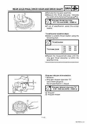 2000 Yamaha YFM400FWA(M) Factory Service workshop Manual, Page 255