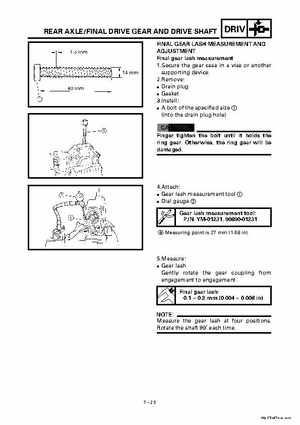 2000 Yamaha YFM400FWA(M) Factory Service workshop Manual, Page 258