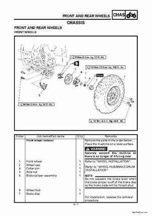 2000 Yamaha YFM400FWA(M) Factory Service workshop Manual, Page 265