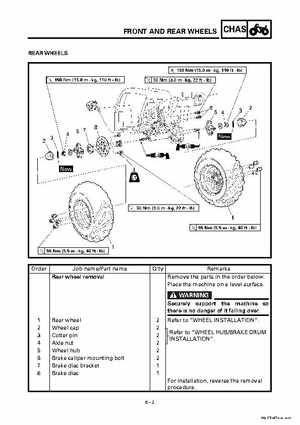 2000 Yamaha YFM400FWA(M) Factory Service workshop Manual, Page 266