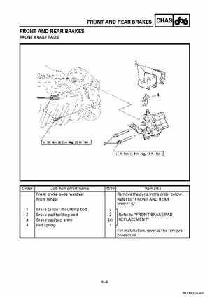 2000 Yamaha YFM400FWA(M) Factory Service workshop Manual, Page 270