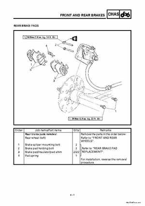 2000 Yamaha YFM400FWA(M) Factory Service workshop Manual, Page 271