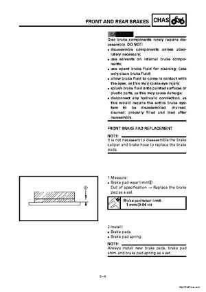 2000 Yamaha YFM400FWA(M) Factory Service workshop Manual, Page 272