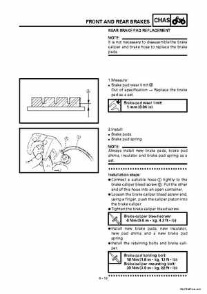 2000 Yamaha YFM400FWA(M) Factory Service workshop Manual, Page 274