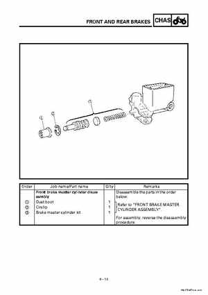 2000 Yamaha YFM400FWA(M) Factory Service workshop Manual, Page 277