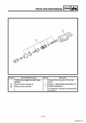 2000 Yamaha YFM400FWA(M) Factory Service workshop Manual, Page 280
