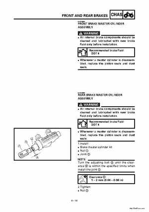 2000 Yamaha YFM400FWA(M) Factory Service workshop Manual, Page 282